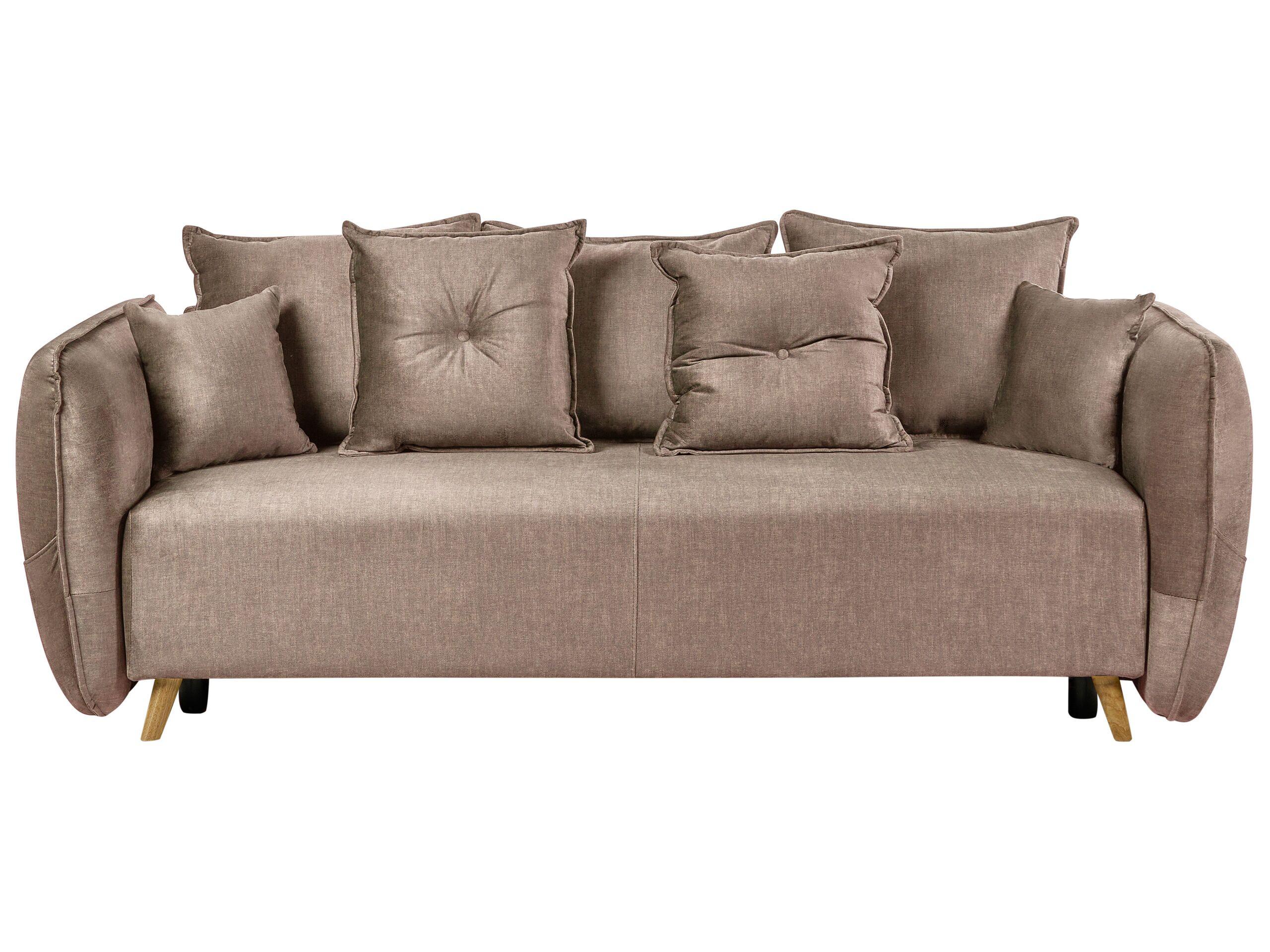 Beliani Schlafsofa aus Samtstoff Modern VALLANES  