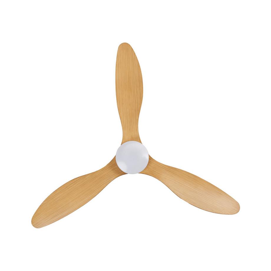 Beliani Deckenventilator mit Licht aus Kunststoff Skandinavisch VEMBAR  