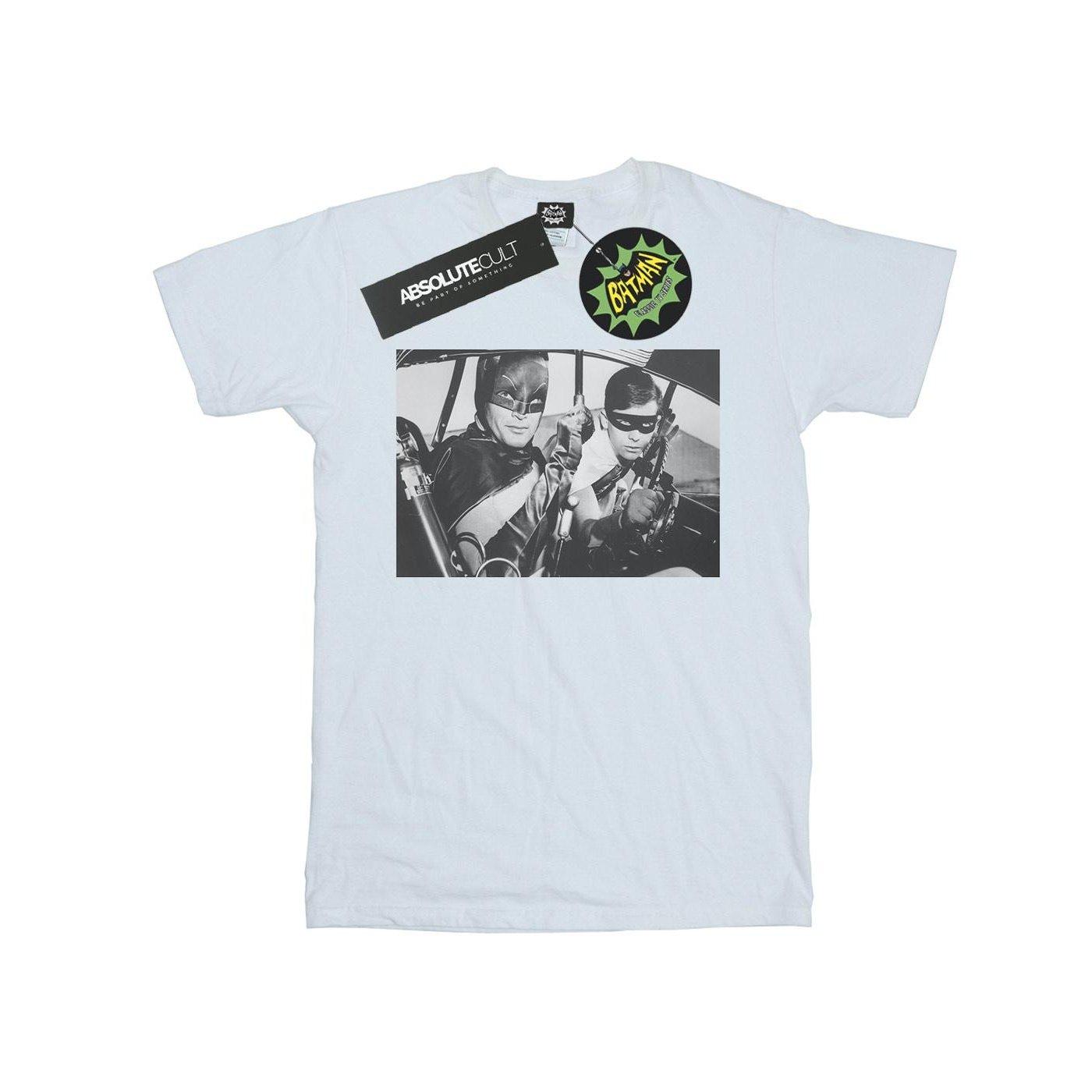 Image of Batman Tv Series Ready For Action Tshirt Damen Weiss L