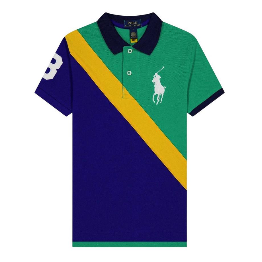 Camicia Da Rugby Atletico Regolare Blocchi Di Colore