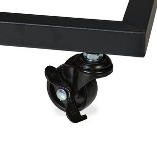 Northix Tavolino laterale a forma di C, ruote  