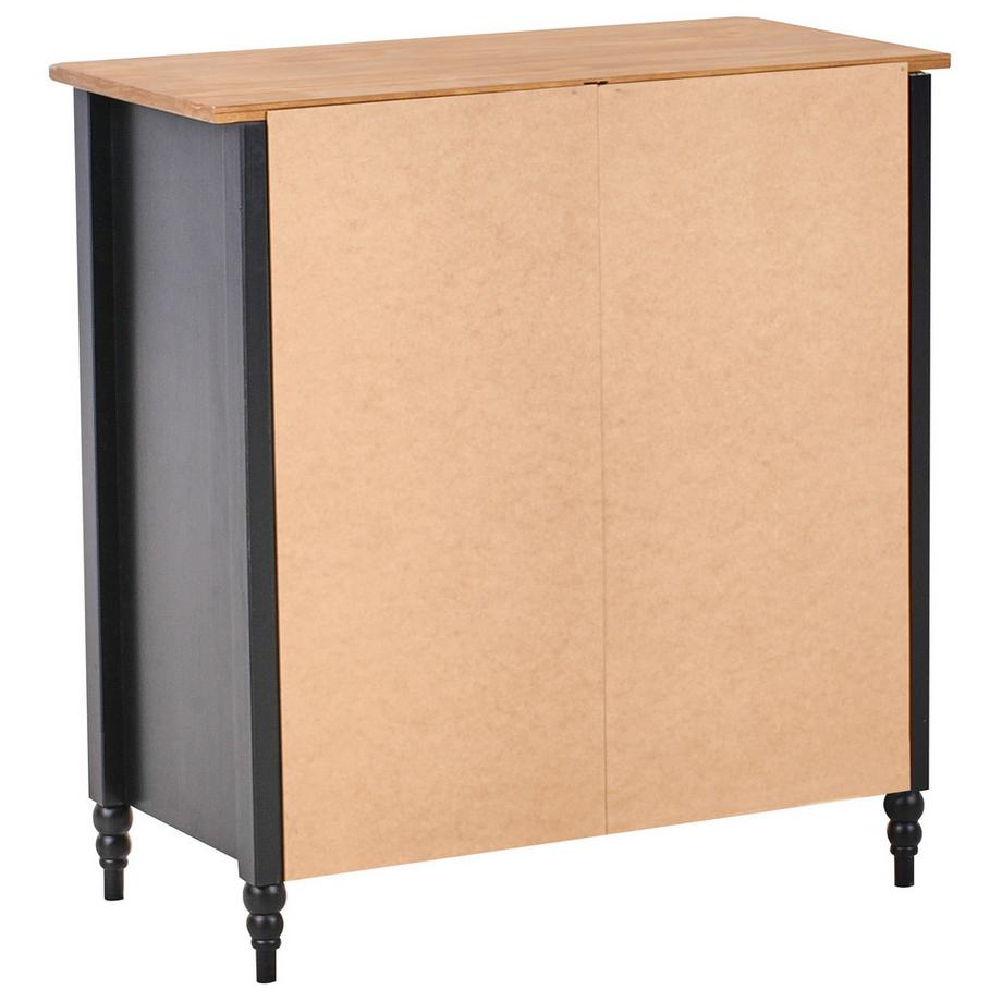 Beliani Commode à 5 tiroirs en Bois de pin Traditionnel SHILLINGTON  