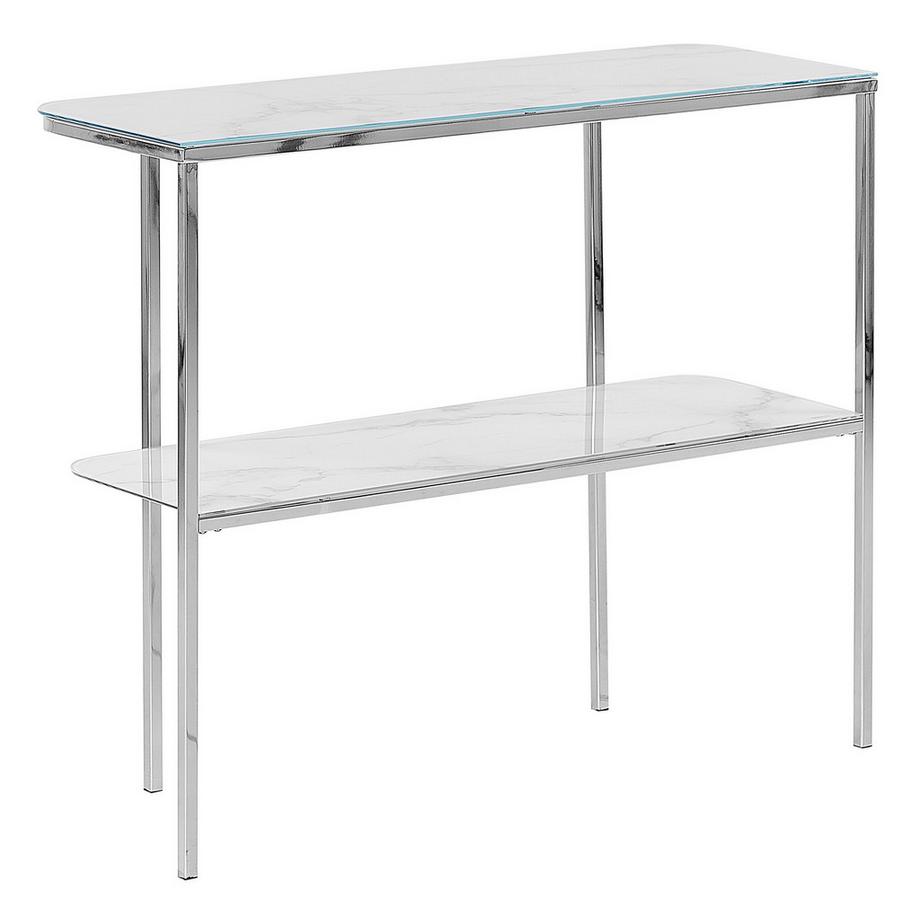 Beliani Tavolino consolle en Vetro temperato  CALVERT  