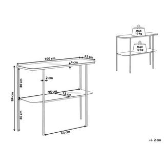 Beliani Konsolentisch aus Sicherheitsglas Modern CALVERT  