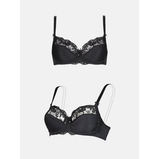 Lisca  Reggiseno con ferretto Caroline nero B to E 