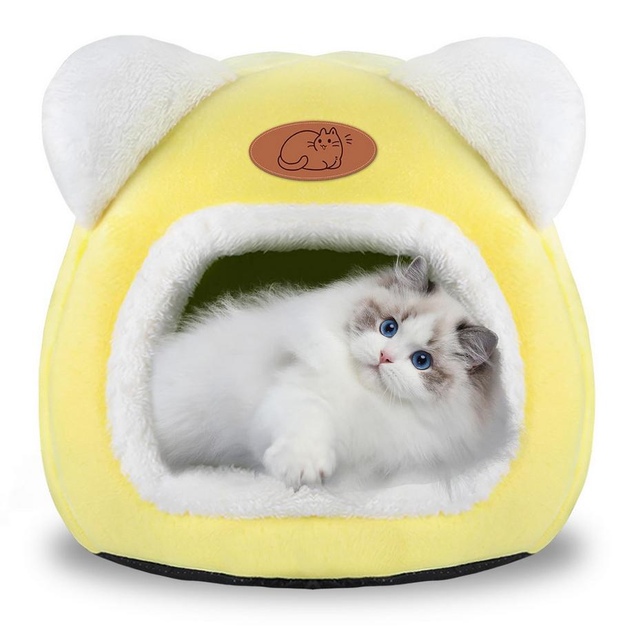 Bett Warme Katzenhöhle Beruhigendes Bett für Katzen und kleine Hunde Schlafen