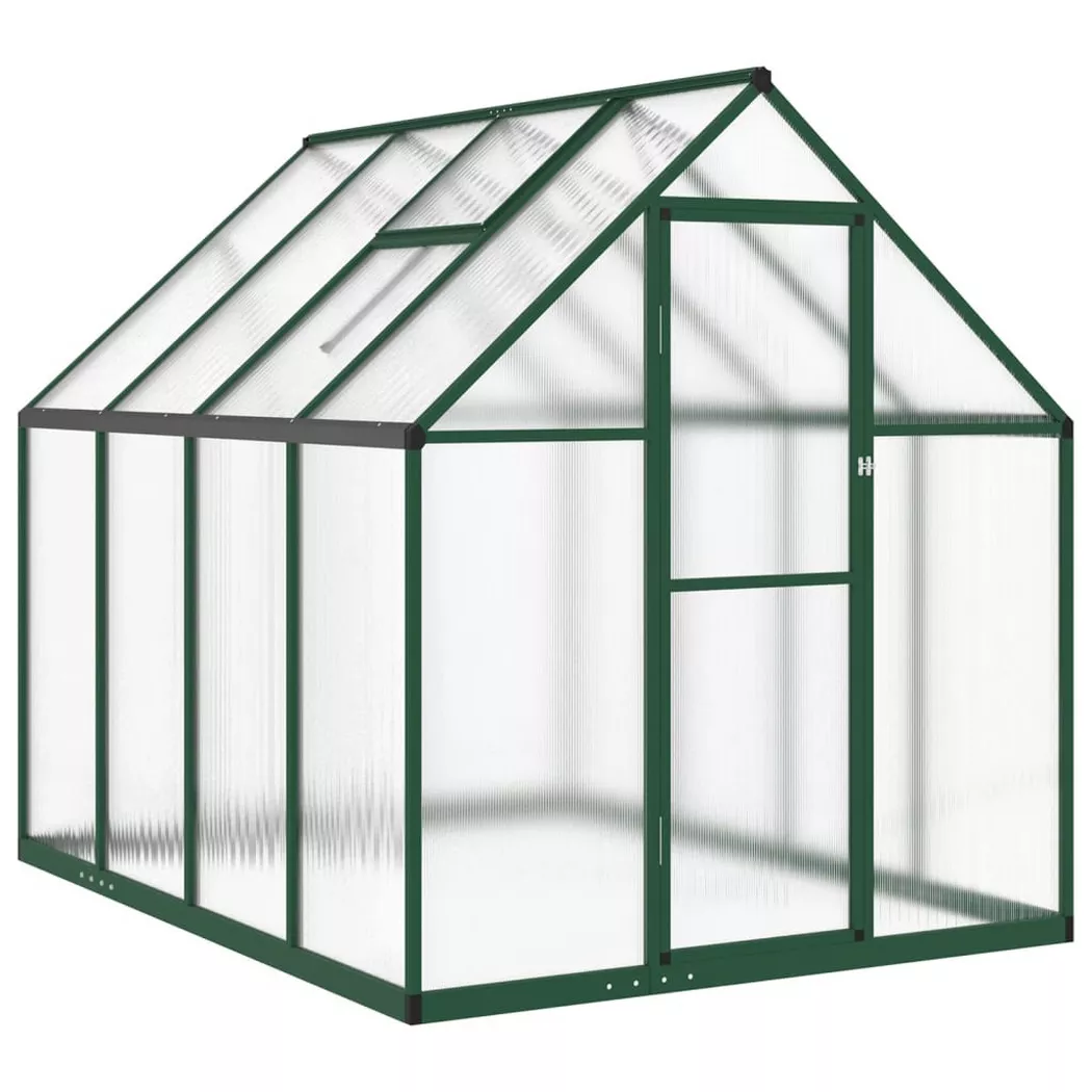 VidaXL - Gewächshaus aluminium, One Size, Grün