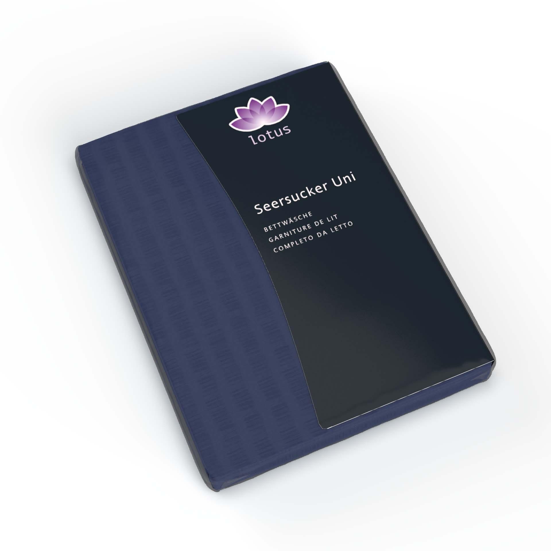 Lotus Bettwaren Lotus Satin Seersucker Uni Bettwäsche  