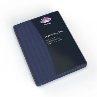 Lotus Bettwaren Lotus Satin Seersucker Uni Bettwäsche  