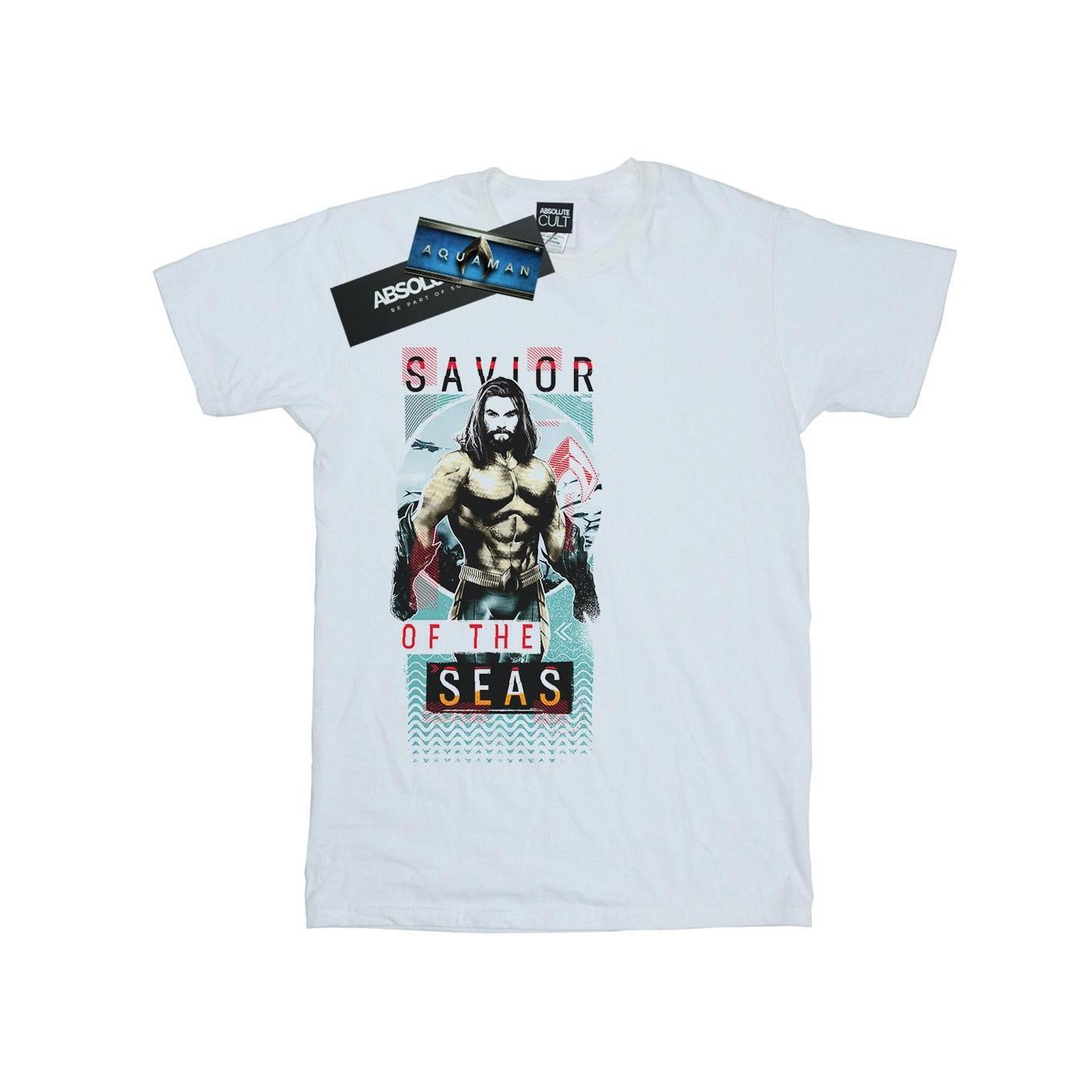 Image of Aquaman Saviour Of The Seas Tshirt Jungen Weiss 140/146