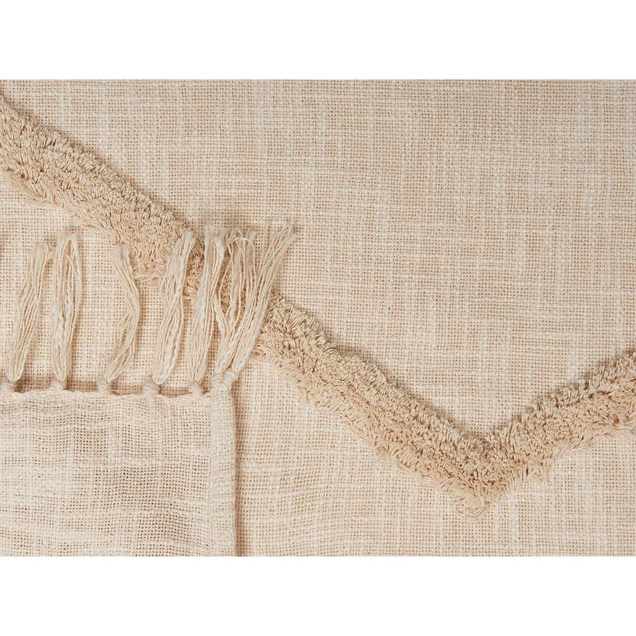 Beliani Boho Jaunpur Couverture en Coton  