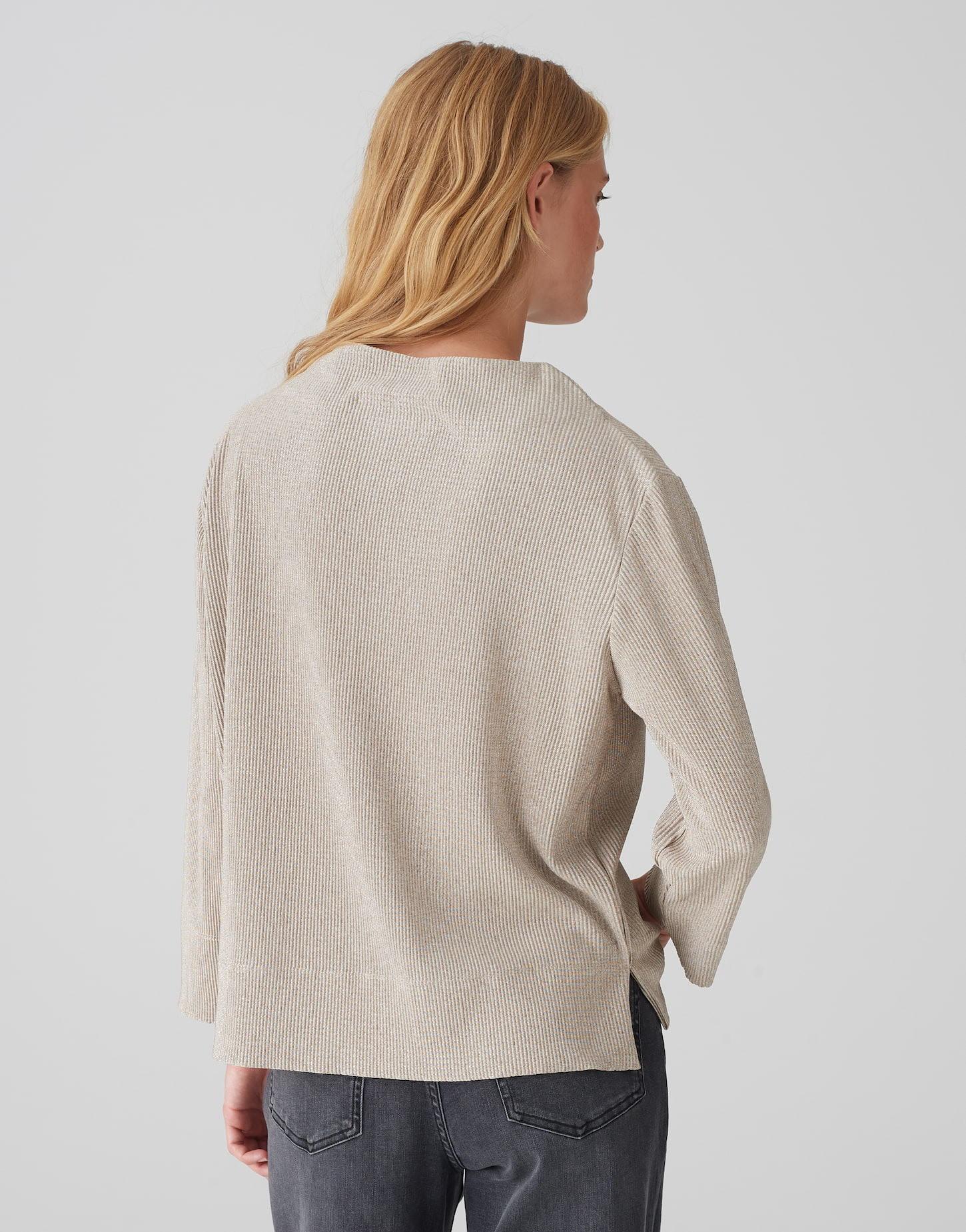 OPUS  Rippshirt Satalla Boxy Silhouette 