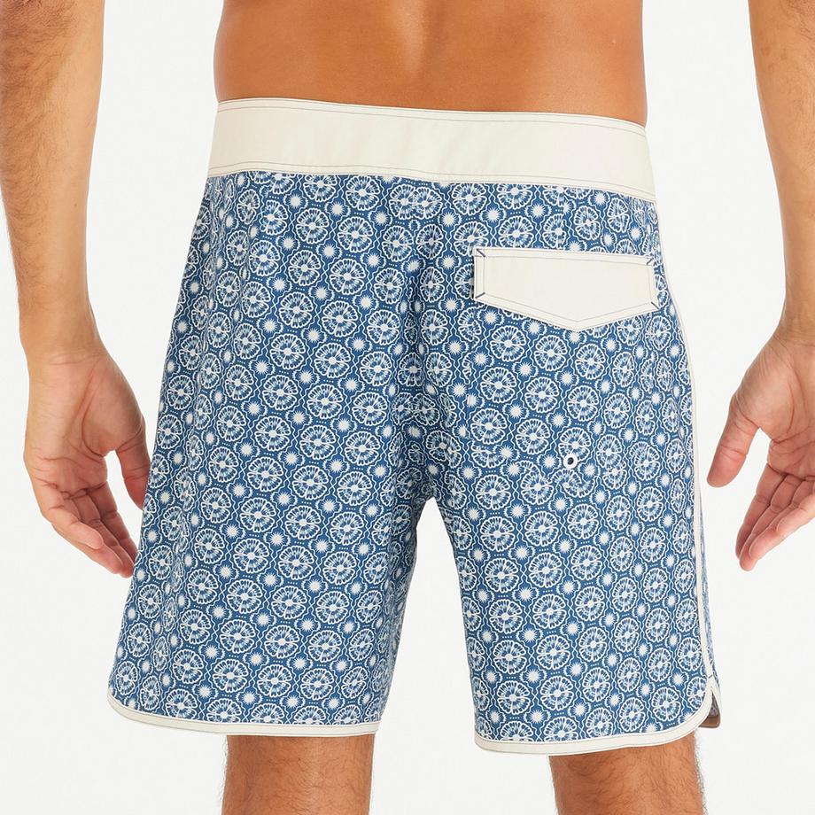 OLAIAN Boardshorts Surf 500 18 Pouces Long Bleu Marine  