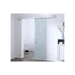 Vente-unique  Porta scorrevole esterno muro H5L93 in Vetro temperatoHEIDI 