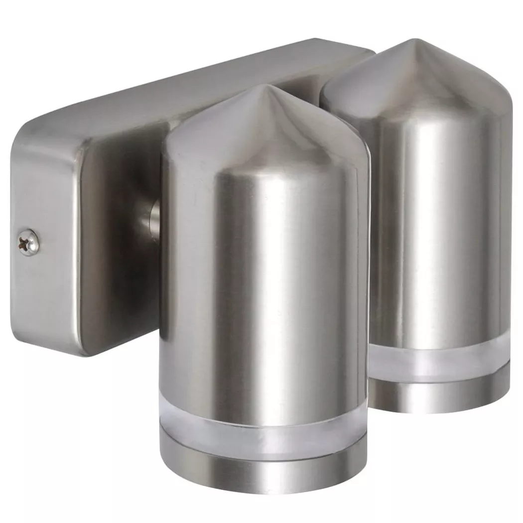 VidaXL – Wandleuchte edelstahl, One Size, Silber