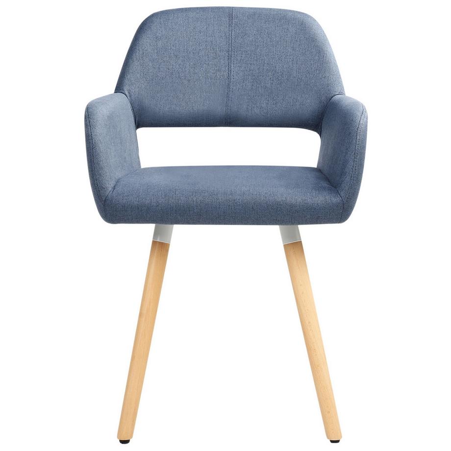 Beliani Set di 2 sedie da pranzo en Tessuto Retrò CHICAGO  