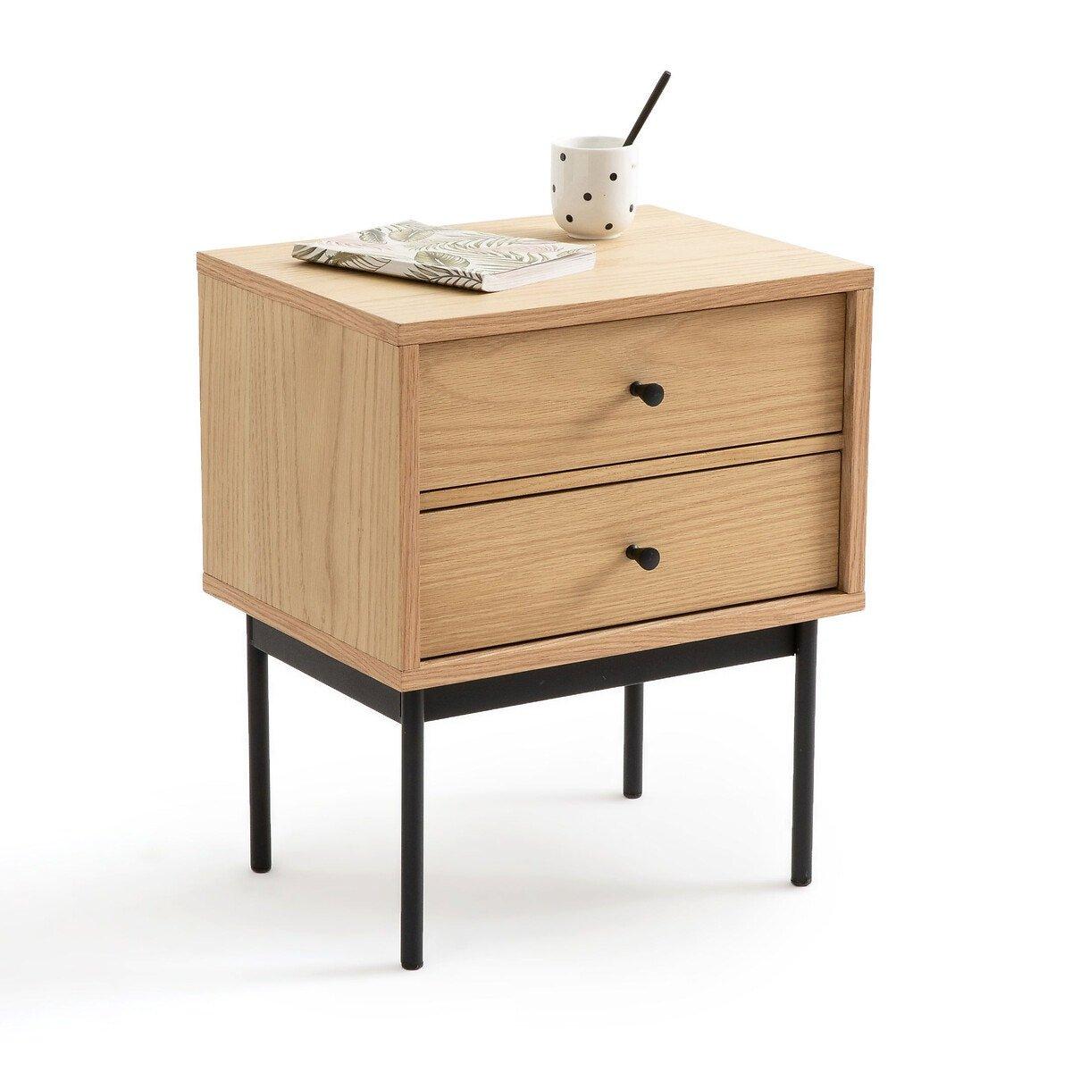 La Redoute Intérieurs Nachttisch Nyjo mit variablen Schubladen  
