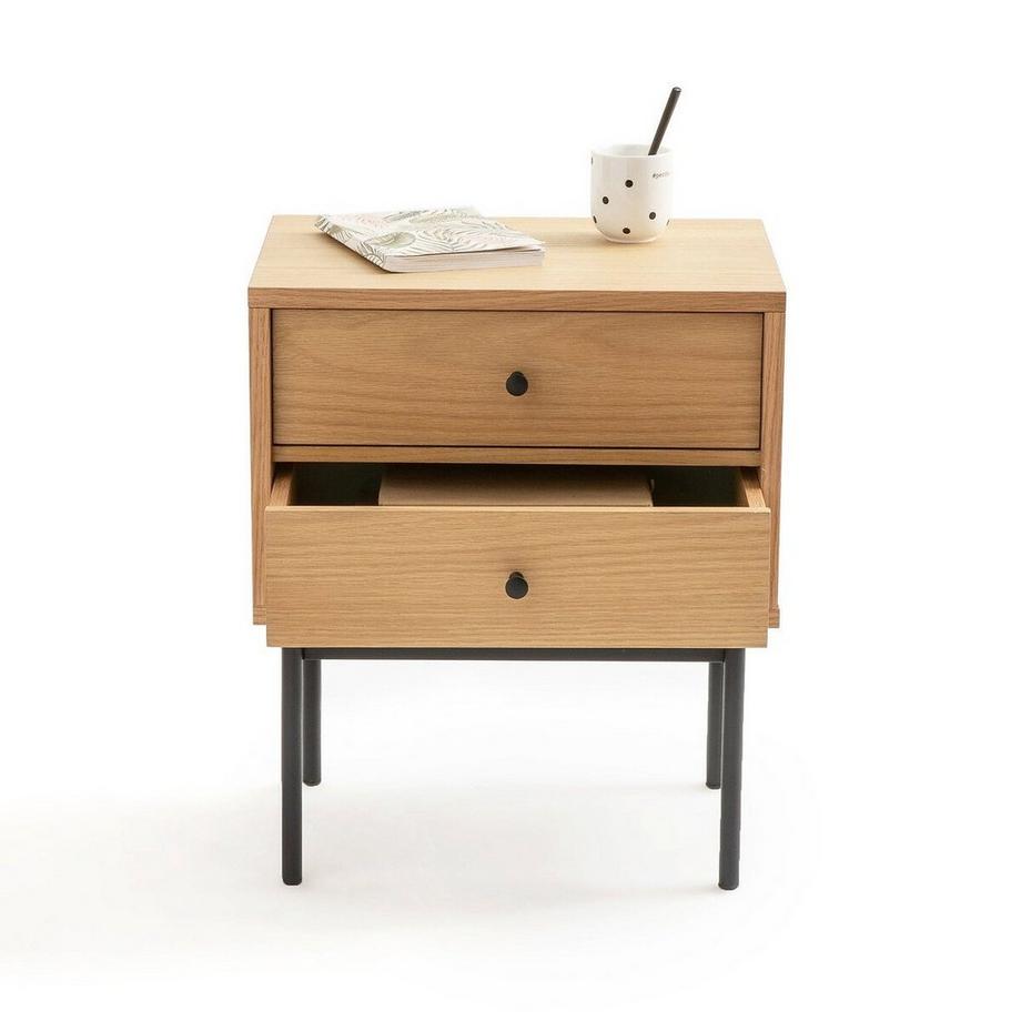 La Redoute Intérieurs Chevet 2 tiroirs réversibles  