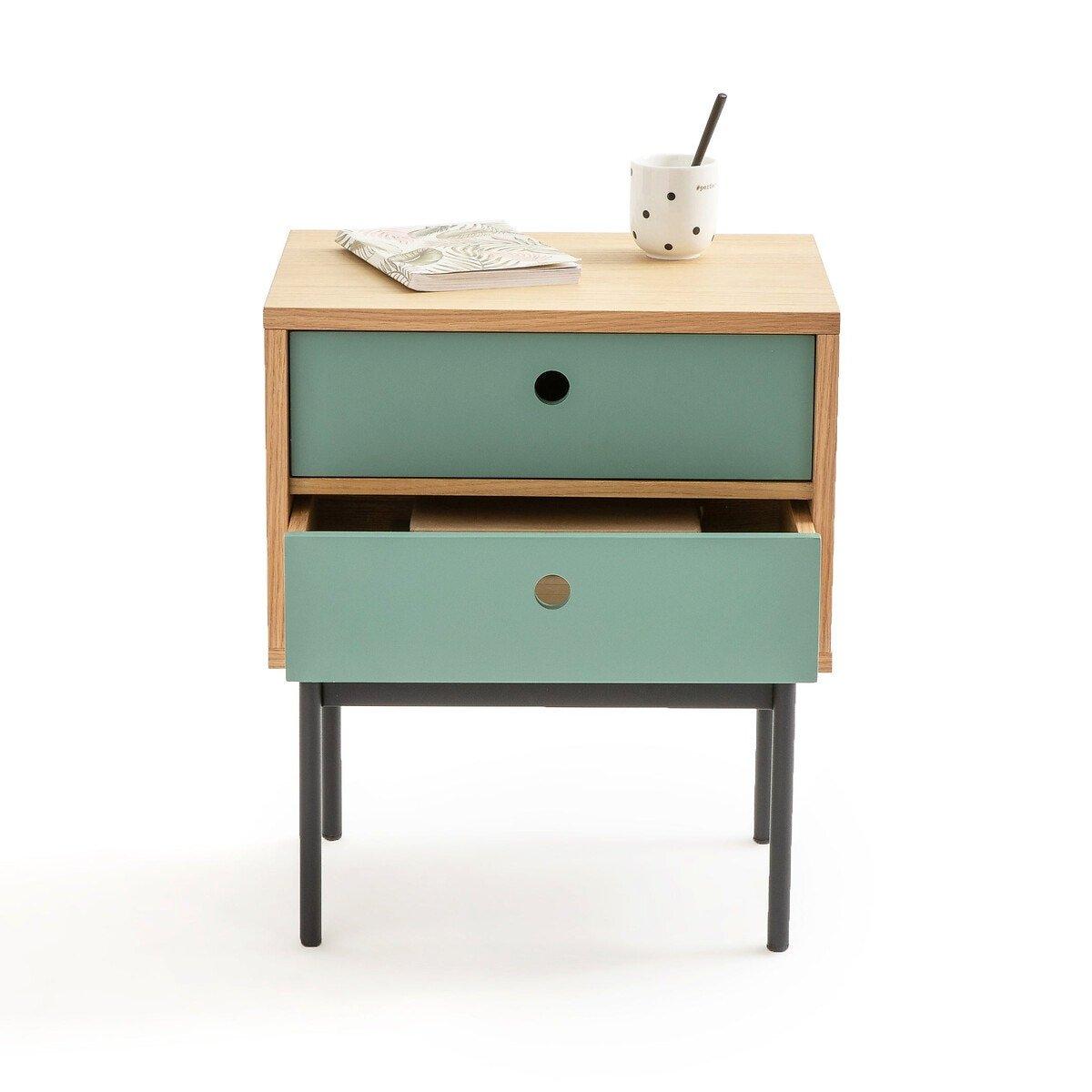 La Redoute Intérieurs Nachttisch Nyjo mit variablen Schubladen  