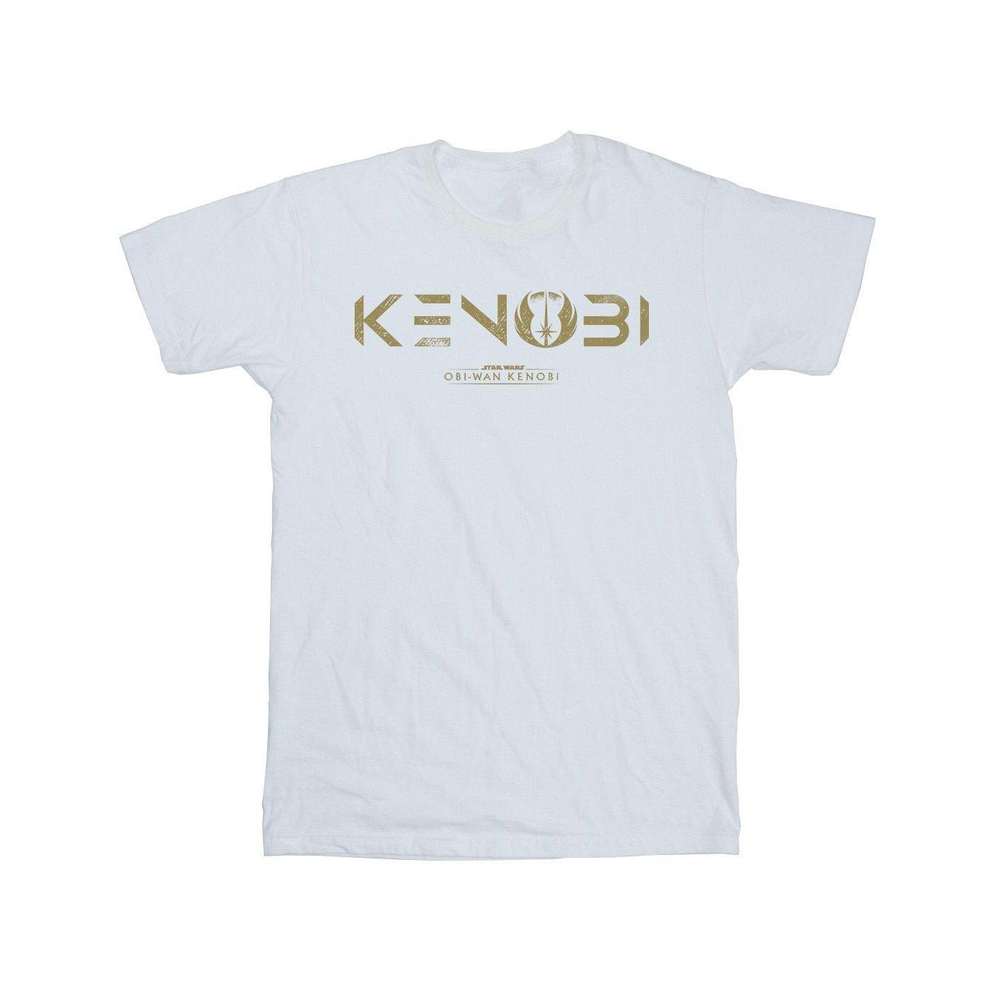 Image of Obiwan Kenobi Logo Tshirt Mädchen Weiss 116