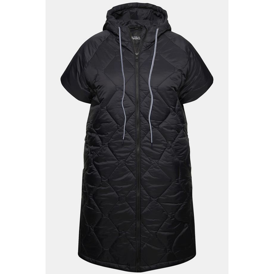 Ulla Popken HYPRAR Gilet Trapuntato Coulisse Cerniera a Doppio Cursore  