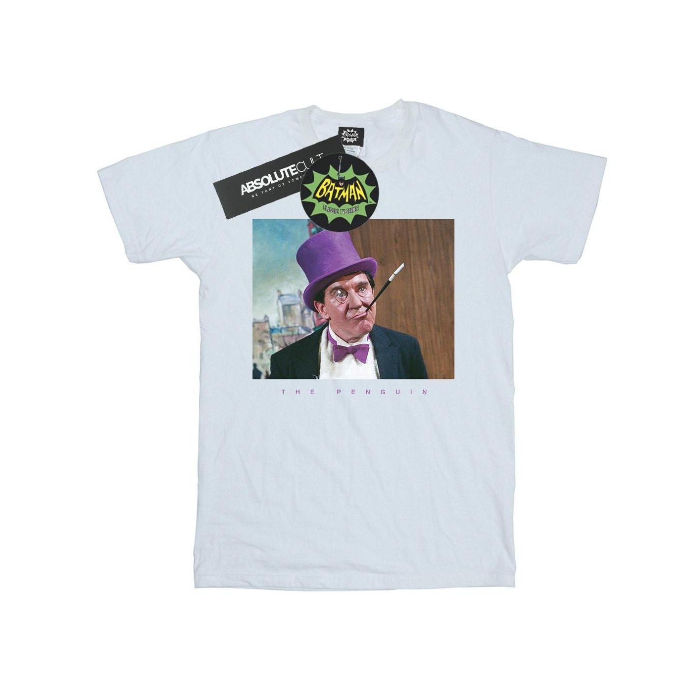 Image of Batman Tv Series The Penguin Photograph Tshirt Mädchen Weiss 128