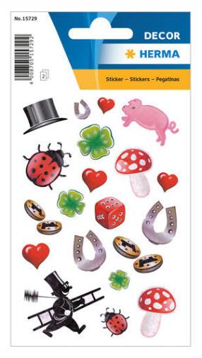 Image of lucky symbols with glitter Aufkleber für Kinder Multicolor