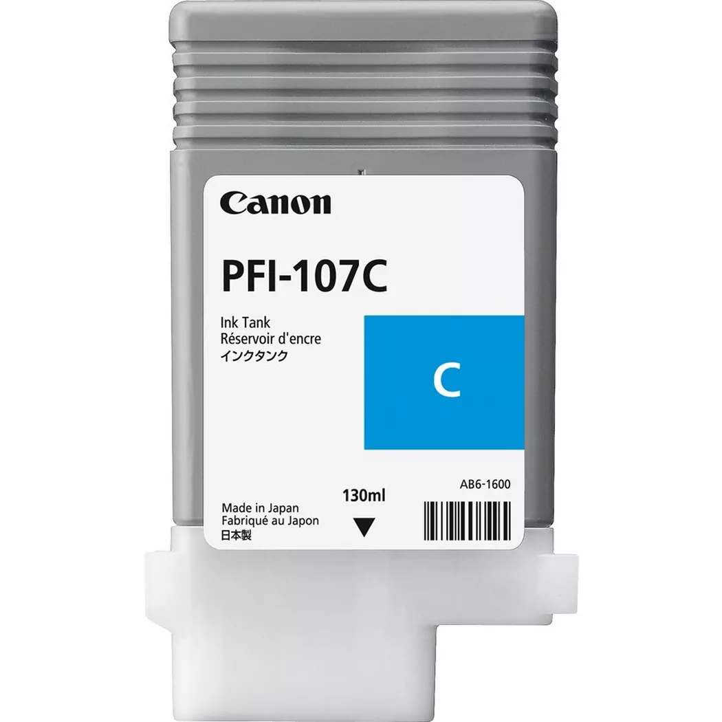 Canon – Tintenpatrone cyan PFI107C iPF 680/685 130ml, One Size
