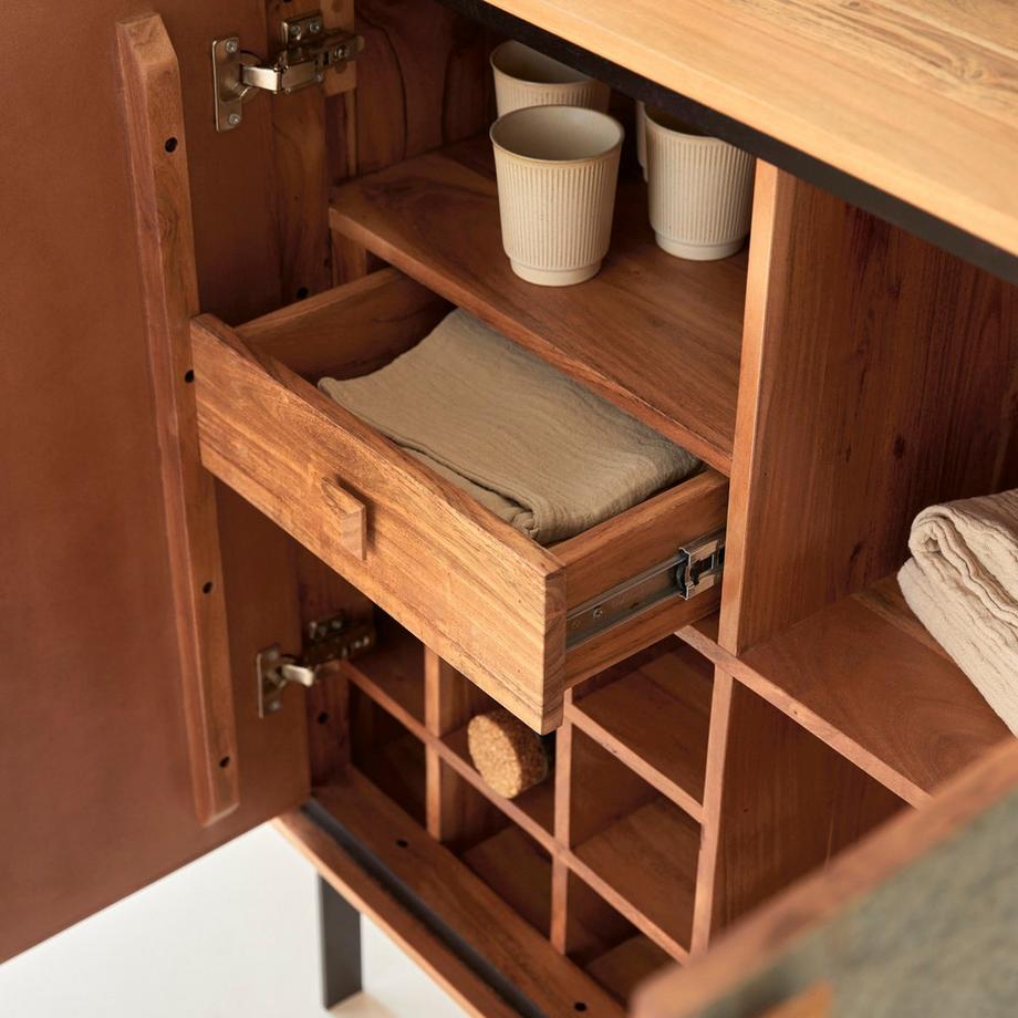 Tikamoon  Bar-Anrichte aus Akazie 90 cm Temis 