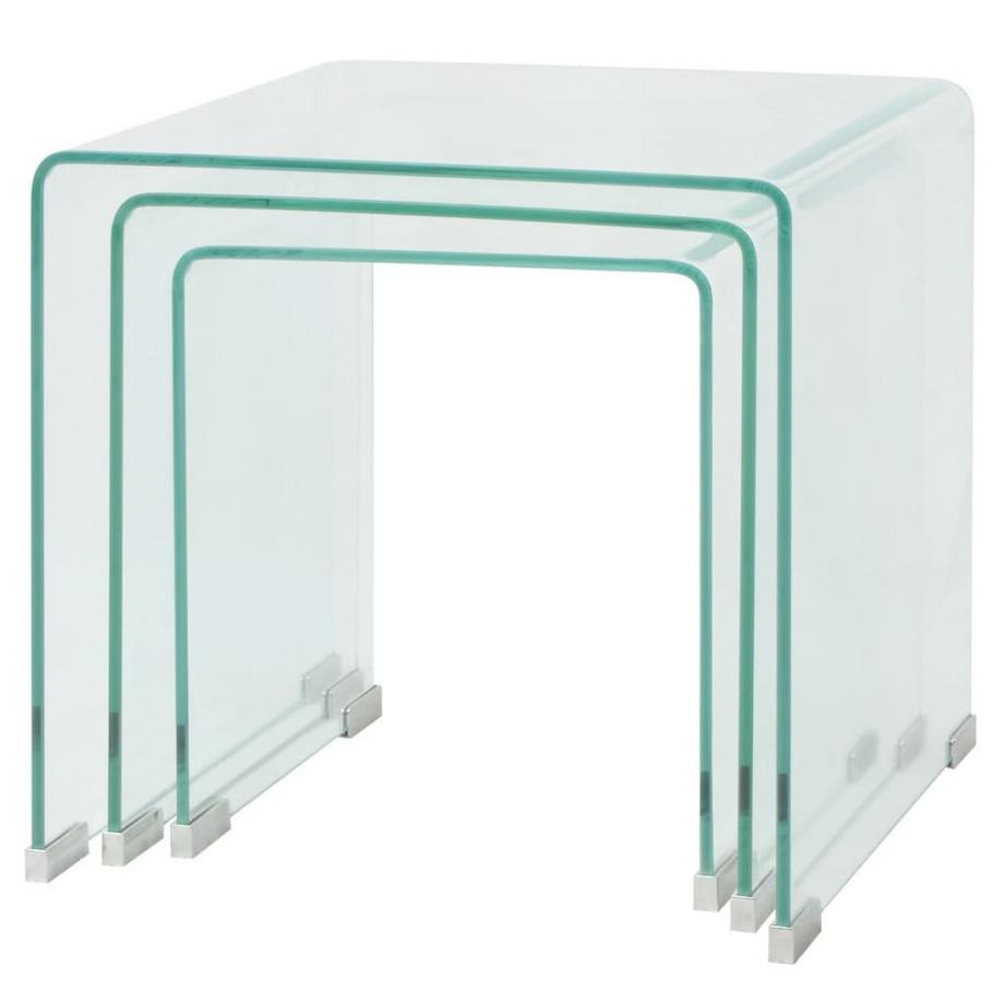 VidaXL Nesting-tisch glas  