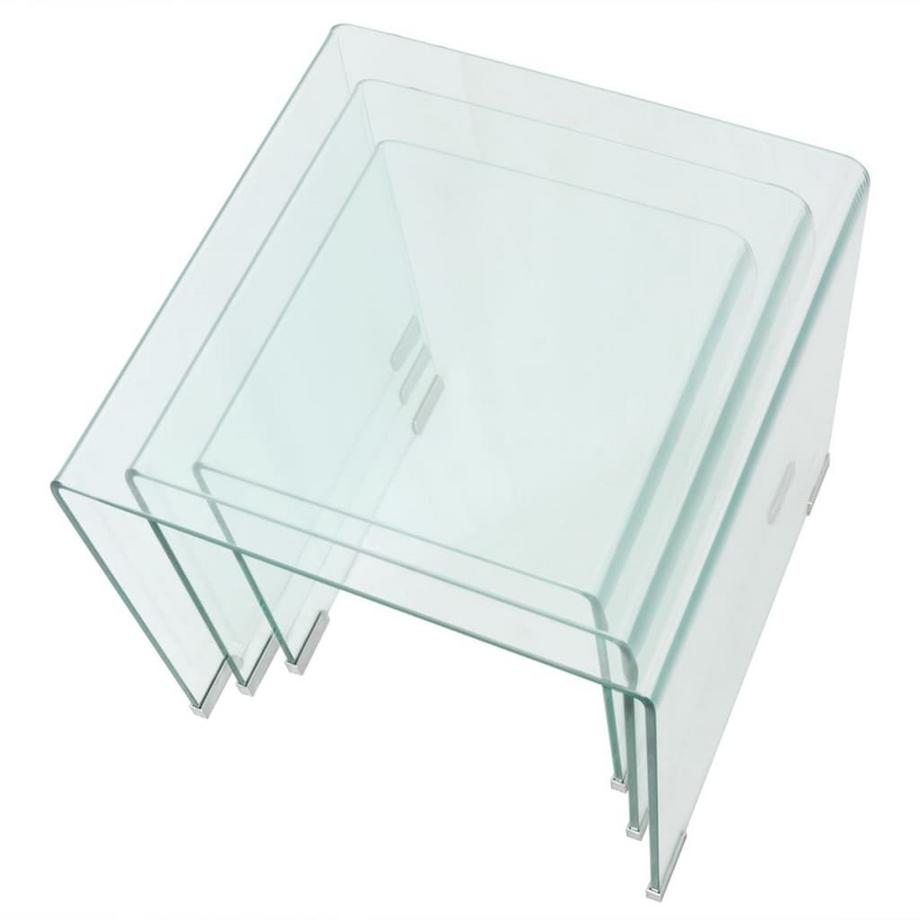 VidaXL Nesting-tisch glas  