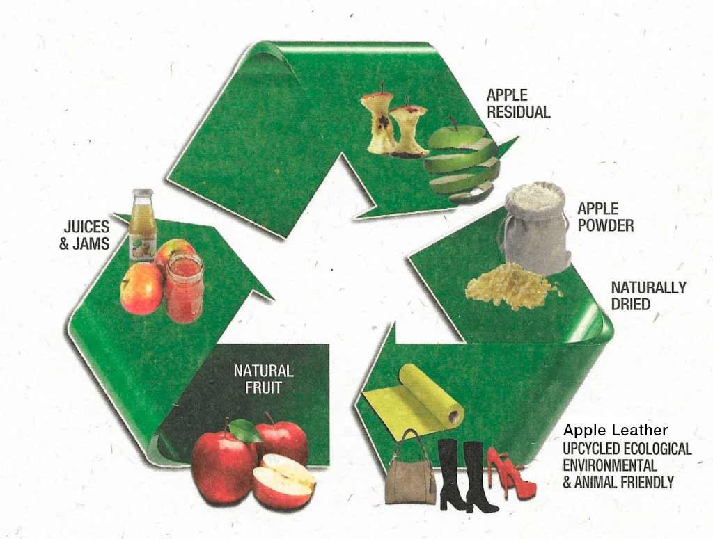 Tru Virtu Click & Slide Vegan Bio Apple Portefeuille Brun Argent  