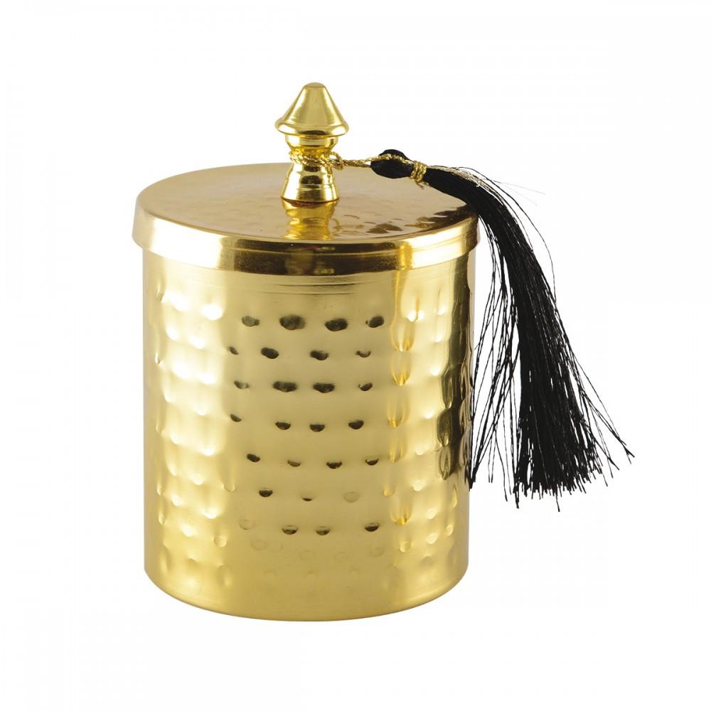 Image of Goldene gemusterte dose 8*12cm Goldene gemusterte dose 8*12cm