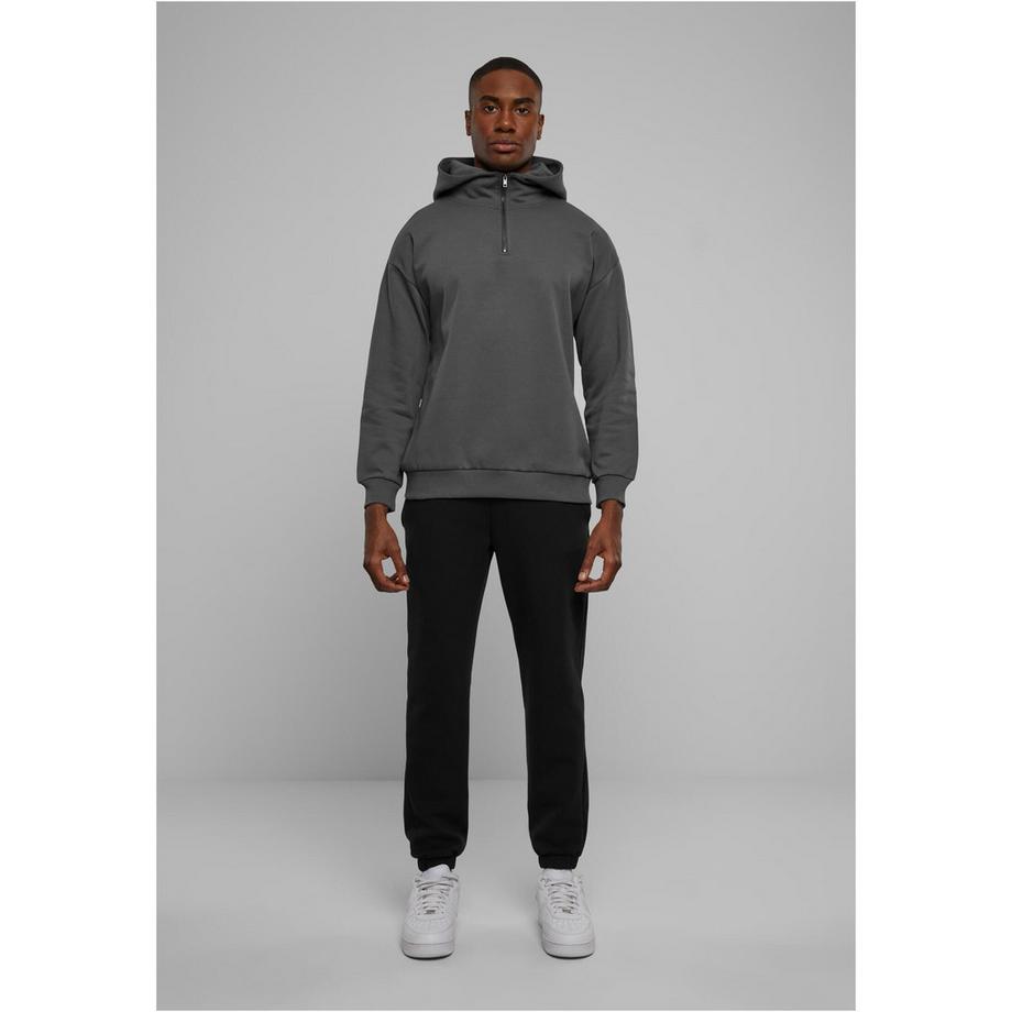 URBAN CLASSICS Felpa con Cappuccio Zip Collo Alto  