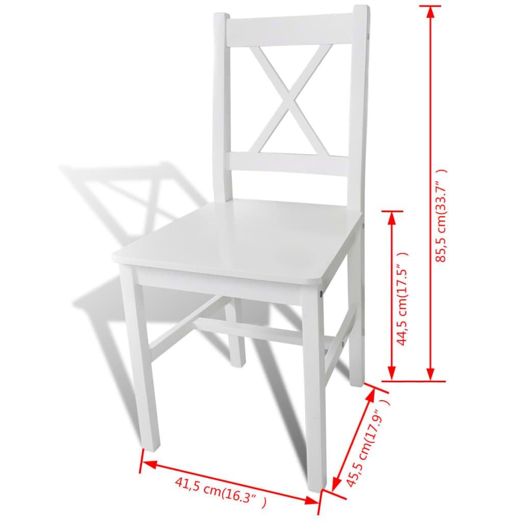 VidaXL Chaise de salle à manger bois  