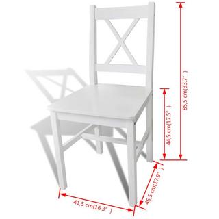 VidaXL Chaise de salle à manger bois  