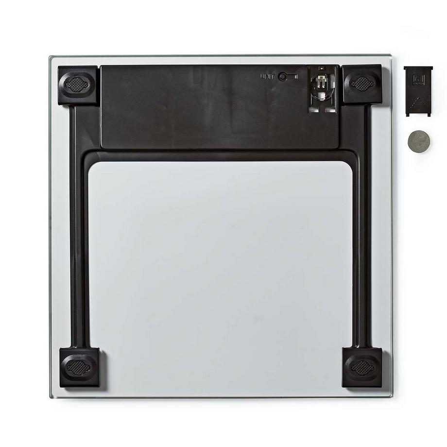Nedis Pèse-personne | Digital | Blanc | Verre trempé | Capacité de pesée maximale : 150kg  