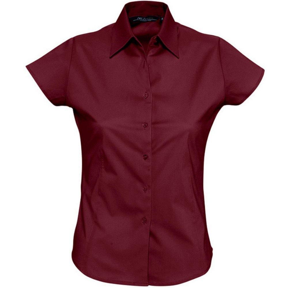 SOLS  Excess Bluse Arbeitsbluse, Kurzarm 