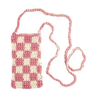 Avizar  Pochette tracolla 100% fatta a mano rosa 