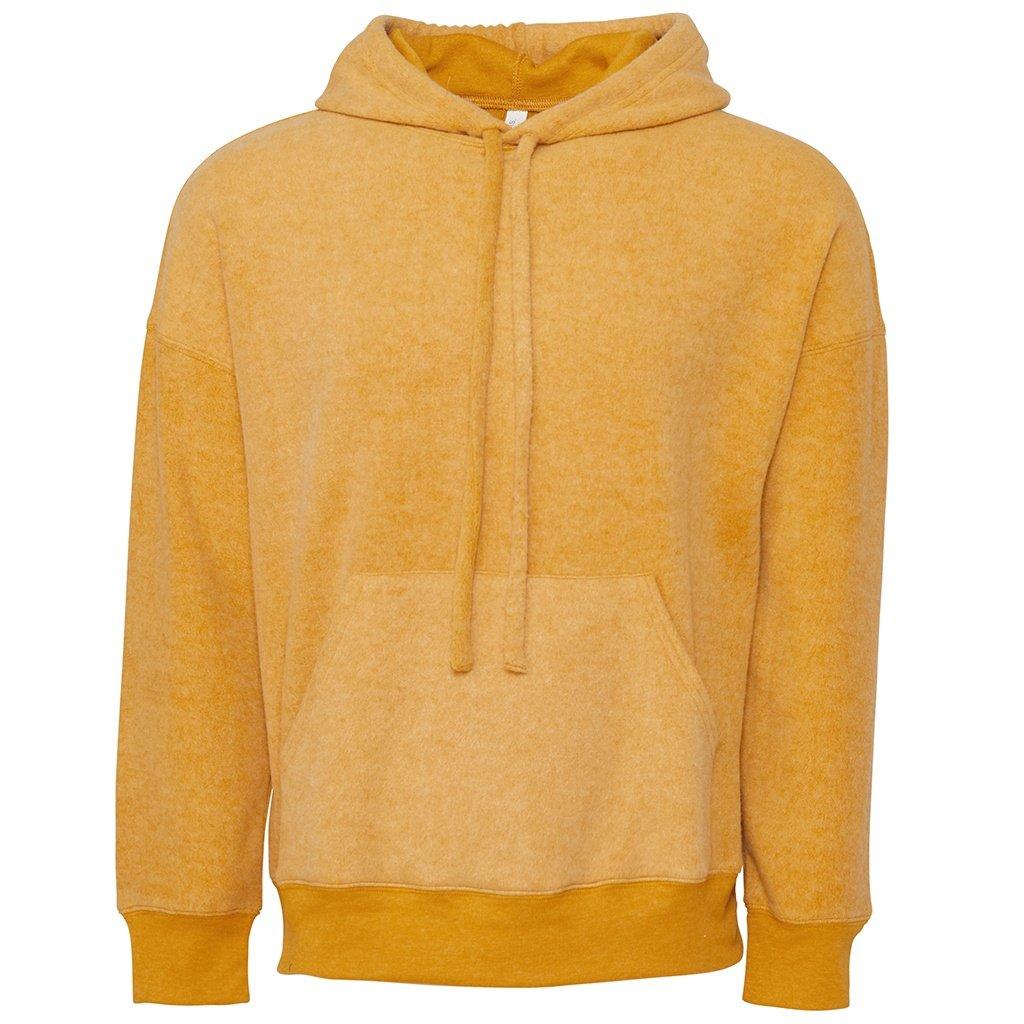 Image of Kapuzenpullover Mit Wildlederähnlicher Oberfläche Damen Senfgelb XS