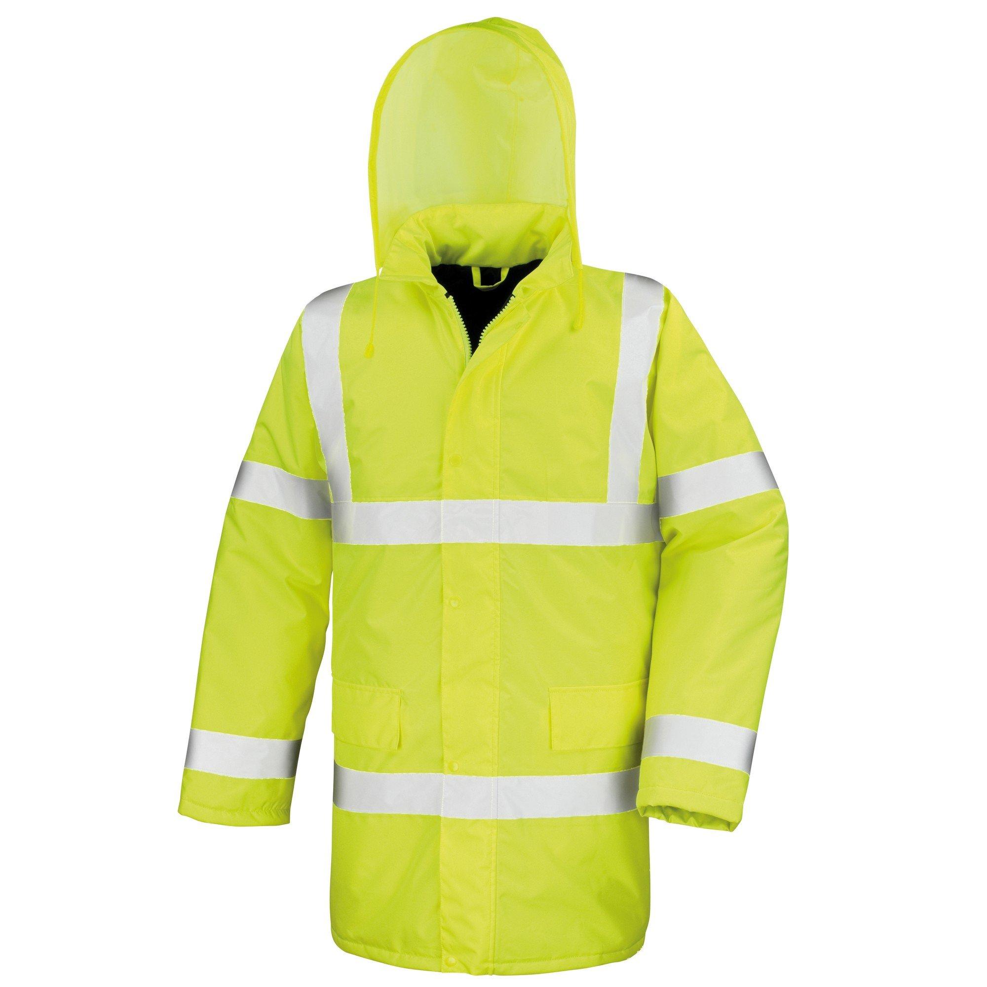 Image of Core High Viz Mantel Motorway, Wasser Und Wind Abweisend Unisex Gelb Bunt M