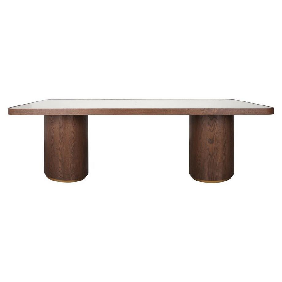 Richmond Interiors Table de salle à manger Willox brown glass 235x100  