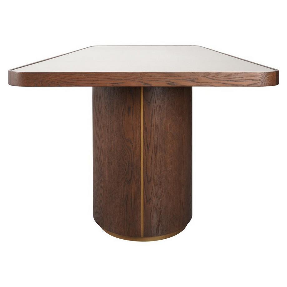 Richmond Interiors Table de salle à manger Willox brown glass 235x100  