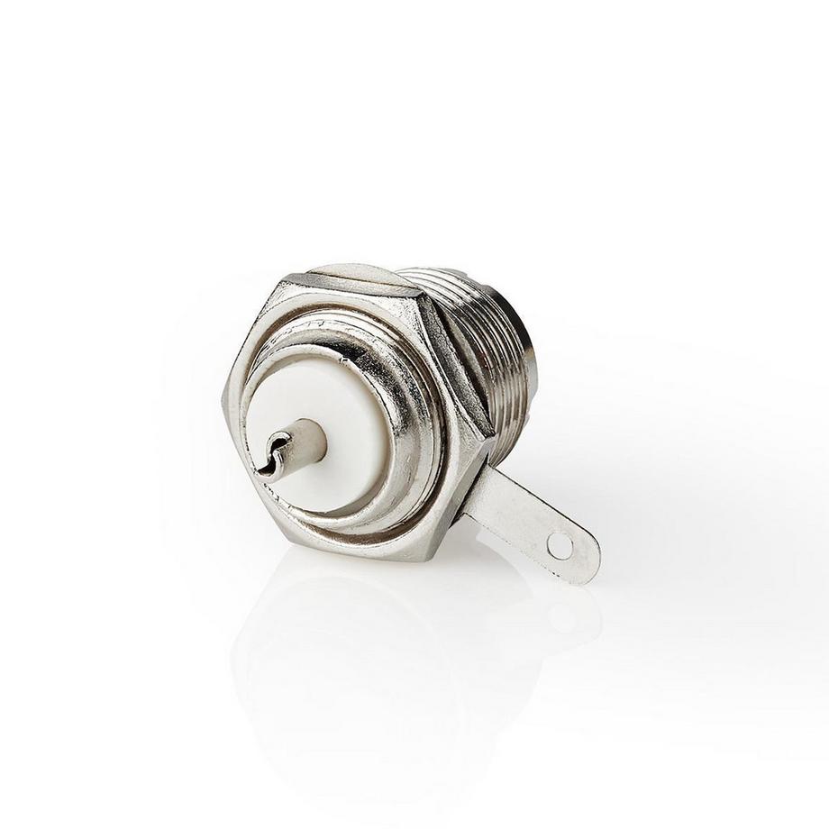 Nedis  Connecteur PL259 | Droit | Femelle | Nickelé | 75 Ohm | Châssis | Diamètre d'entrée de câble : 5.0 mm | Métal | Argent | 25 pcs. | 25 pcs. | Sachet en plastique 