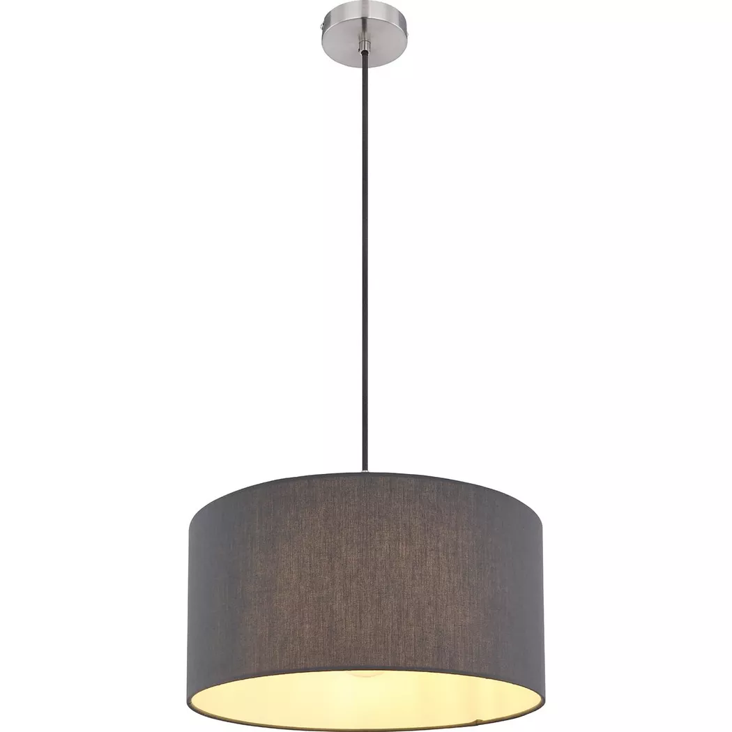 mutoni – Hängeleuchte Sanna Metall Nickel matt 1xE27, One Size, Grau
