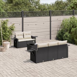 VidaXL set divano da giardino Polirattan  