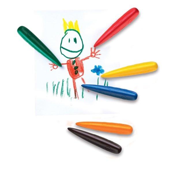 Faber-Castell FABER-CASTELL Kreiden Finger 120404 6 Farben Set  