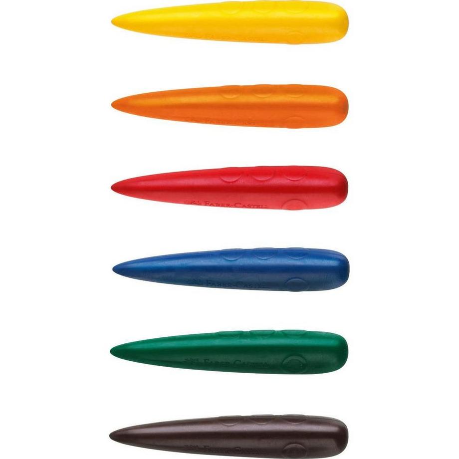 FABER CASTELL FABER-CASTELL Kreiden Finger 120404 6 Farben Set  