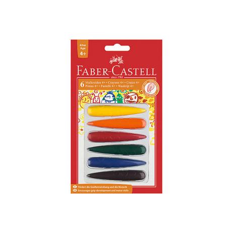 Faber-Castell FABER-CASTELL Kreiden Finger 120404 6 Farben Set  