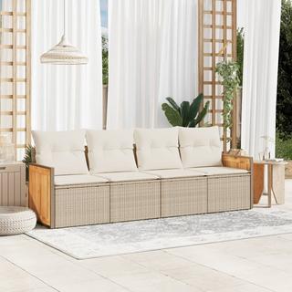 VidaXL set divano da giardino Polirattan  